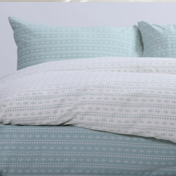 Παπλωματοθήκη Υπέρδιπλη (Σετ 240x230) 2 Όψεων Nef-Nef Homeware Barsol Green