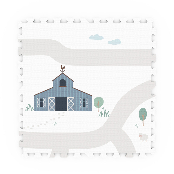 Αφρώδες Παζλ Δαπέδου Play&Go Φάρμα Πολύχρωμo