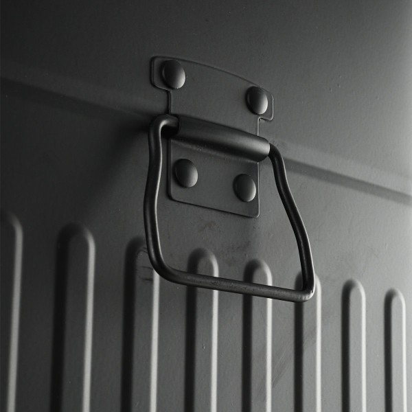 Κάδος Απορριμμάτων (66x36x27.5) Estia 30lt Antigua Mat Black 01-20040