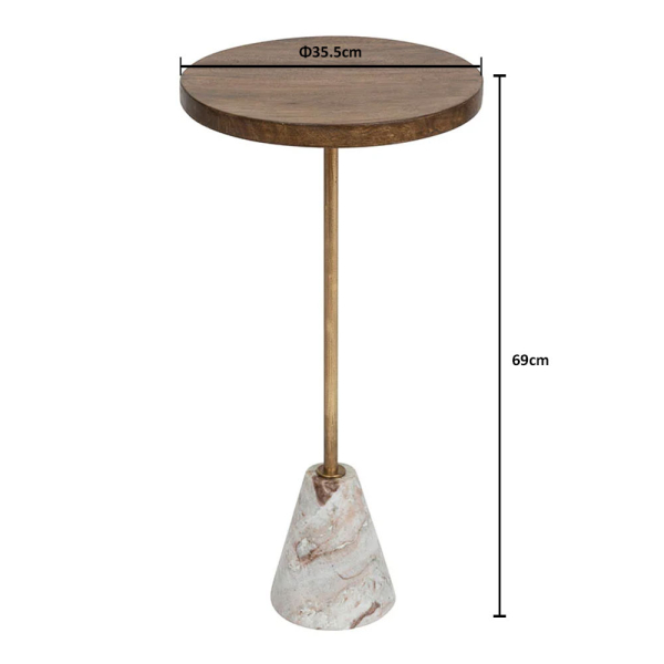 Βοηθητικό Τραπεζάκι (Φ35.5x69) A-S Neith 194640