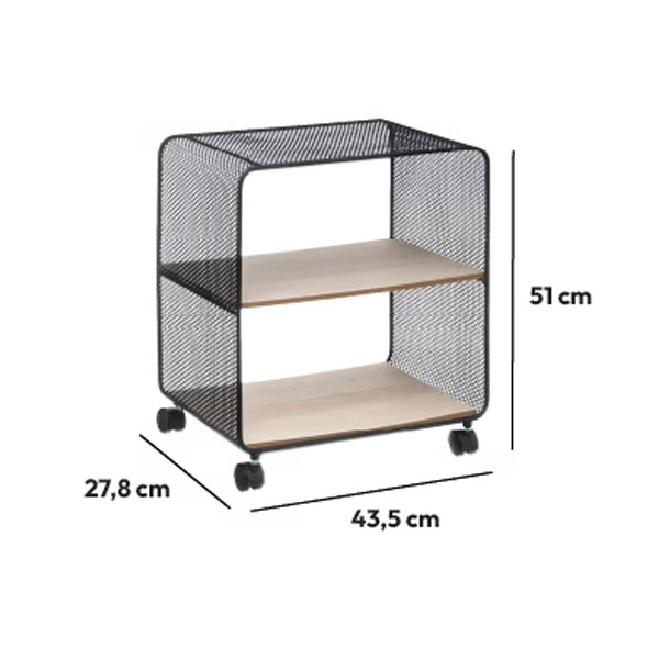 Ραφιέρα Δαπέδου 2 Θέσεων Με Ροδάκια (43.5x28x52) F-V Shelving 167824