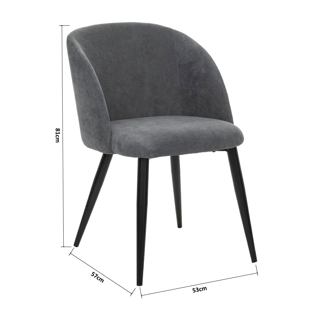 Καρέκλα Τραπεζαρίας (53X57X81) A-S Celeste Grey 184912A Home Έπιπλα Κουζίνας & Καρέκλες Spitishop