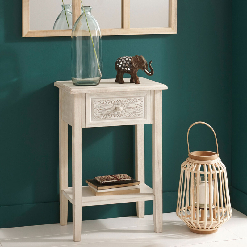 Κομοδίνο Με Συρτάρι & Ράφι (45x30x67.5) A-S Hina 157202