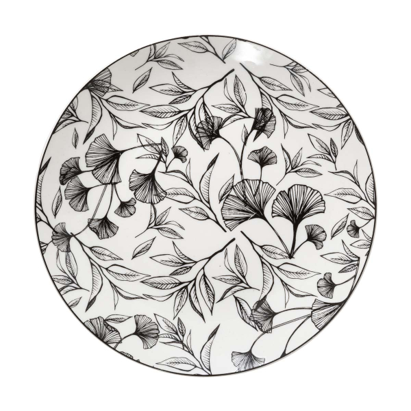 Πιάτο Φρούτου (Φ19) S-D Black Floral 154848