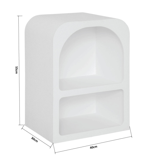 Κομοδίνο Με 2 Ράφια (40x30x55) A-S Soleya 197813