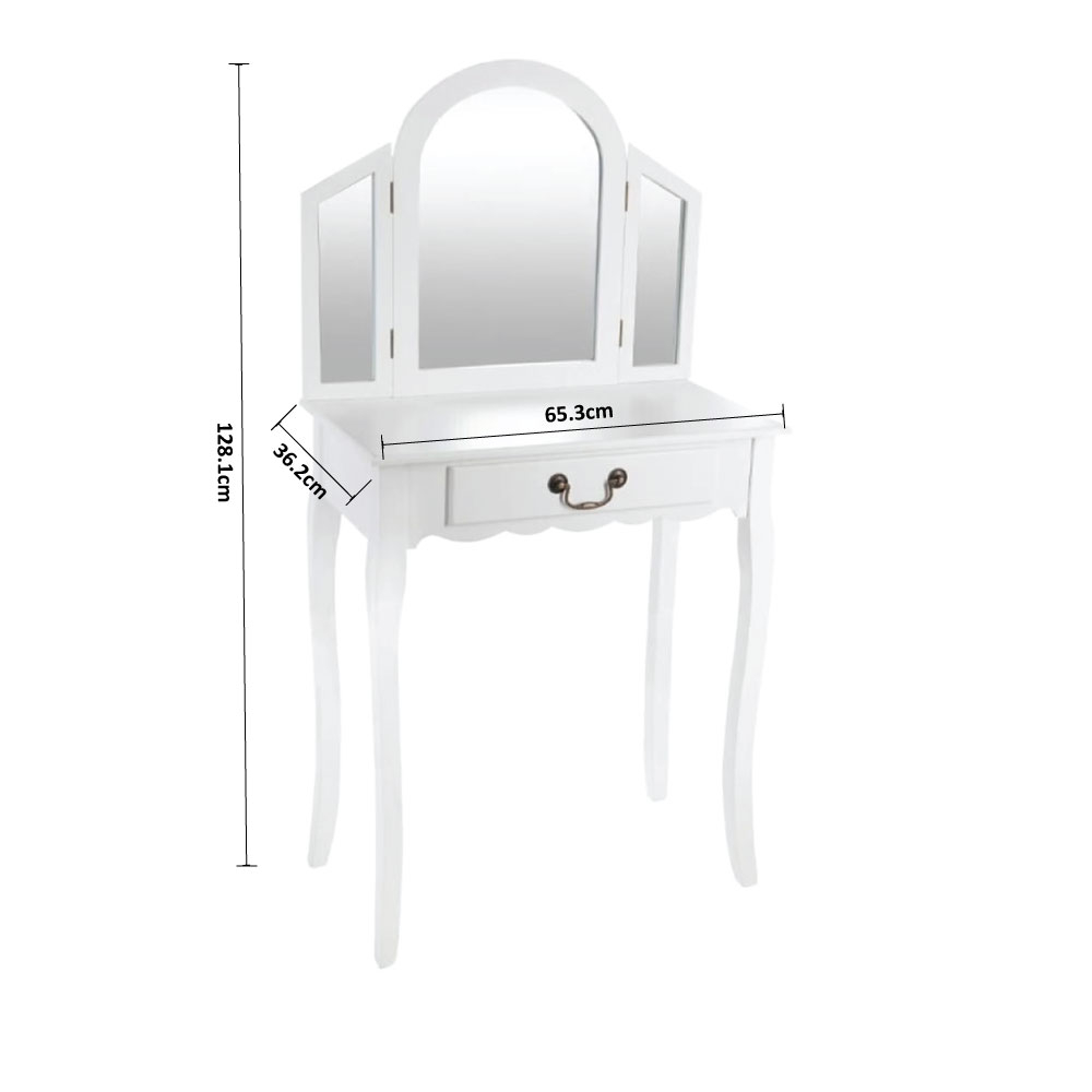 Μπουντουάρ με Καθρέφτη (65 3X36 2X128 1) A-S Aurell 140489 Home Έπιπλα Κρεβατοκάμαρας & Τουαλέτες Spitishop