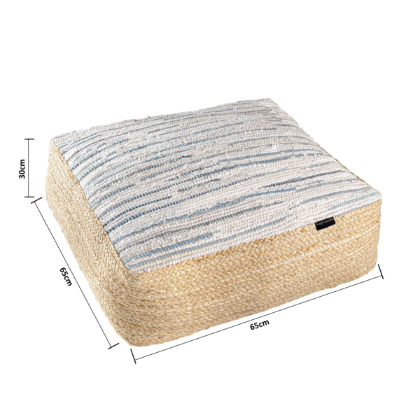 Πουφ (65x65x30) Guy Laroche Boho Kilim