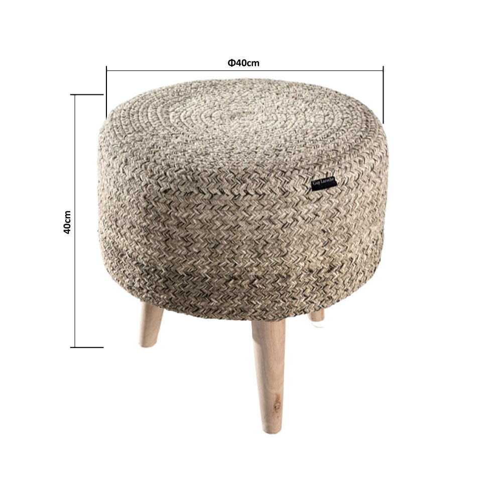 Σκαμπό (Φ40X40) Guy Laroche Shades Wenge Home Έπιπλα Spitishop