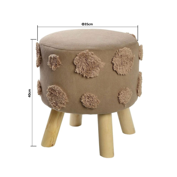 Σκαμπό (Φ35x40) Espiel Καφέ VOP106