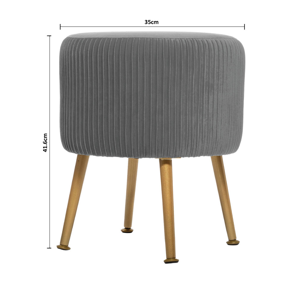 Σκαμπό (Φ35X41 6) A-S Solaro Grey 166595B Home Έπιπλα Spitishop