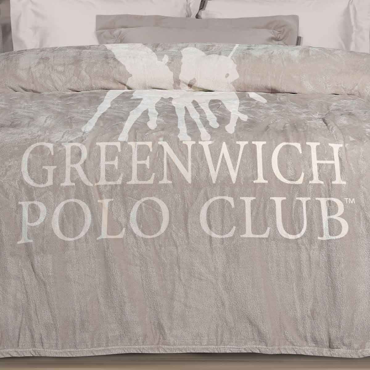 Κουβέρτα Fleece Μονή (160X240) Greenwich Polo Club Essential 3490 Home Λευκά Είδη Κρεβατοκάμαρας Κουβέρτες Μονές Spitishop