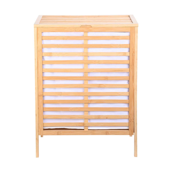 Καλάθι Απλύτων 2 Θέσεων (53x35x71) Estia Bamboo Essentials 02-23775