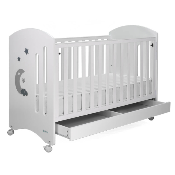 Κούνια (60x130) Bebe Stars Azure White 450-02