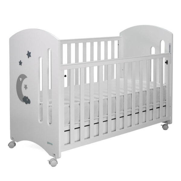 Κούνια (60x130) Bebe Stars Azure White 450-02