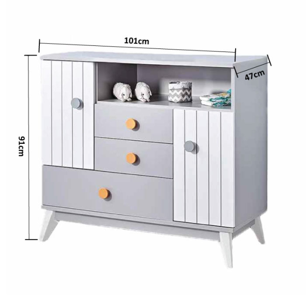 Παιδική Συρταριέρα (101x47x91) Bebe Stars Bird House 418-15