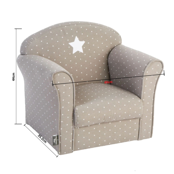 Παιδική Πολυθρόνα (49x35.2x44) A-S Taupe 126918B