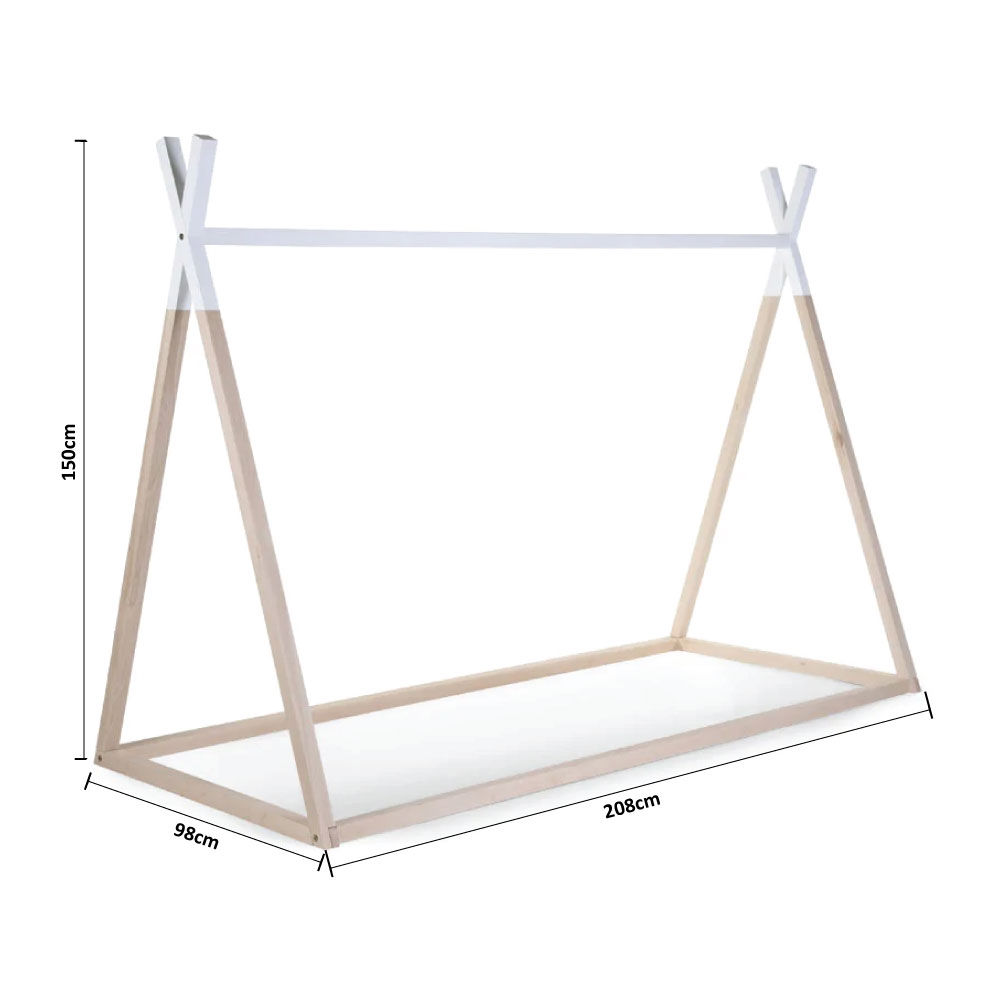 Παιδικό Κρεβάτι Montessori (90X200) Childhome Tipi Natural Br72582 Home Παιδικά Βρεφικά & Έπιπλα Κρεβάτια Κομοδίνα Spitishop