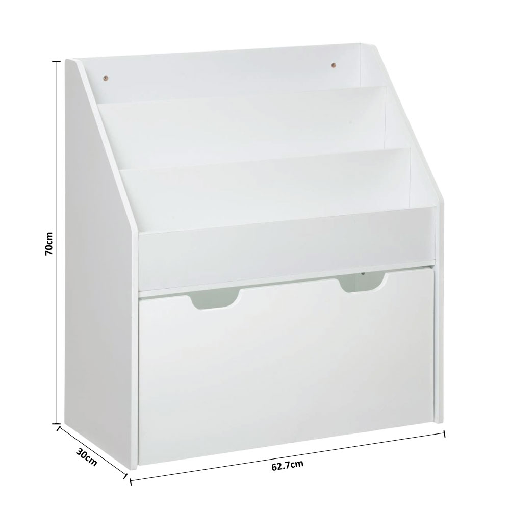 Παιδική Βιβλιοθήκη με Συρτάρι (62 7X30X70) A-S White 127221C Home Παιδικά Βρεφικά & Έπιπλα Παιδικές Βιβλιοθήκες Spitishop