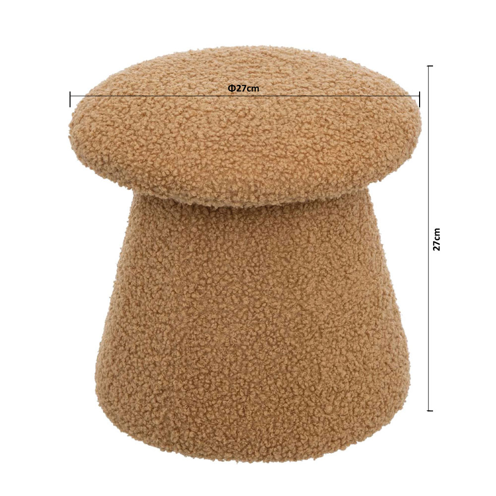 Παιδικό Σκαμπό (Φ27X27) A-S Teddy Mushroom 203745 Home Παιδικά Βρεφικά & Έπιπλα Παιδικές Καρέκλες-Σκαμπό Spitishop