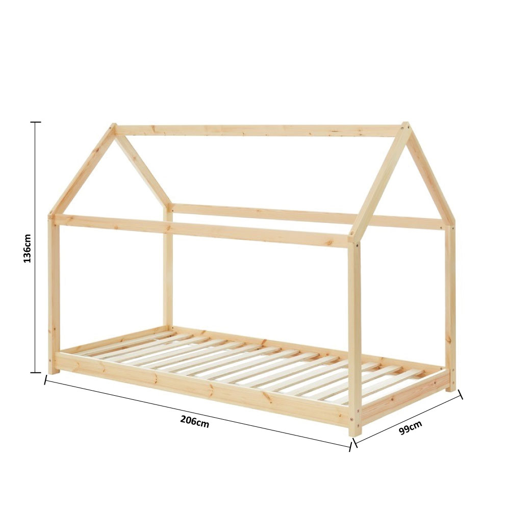 Παιδικό Κρεβάτι Montessori (90X200) Spitishop Willy Natural Home Παιδικά Βρεφικά & Έπιπλα Κρεβάτια Κομοδίνα Spitishop