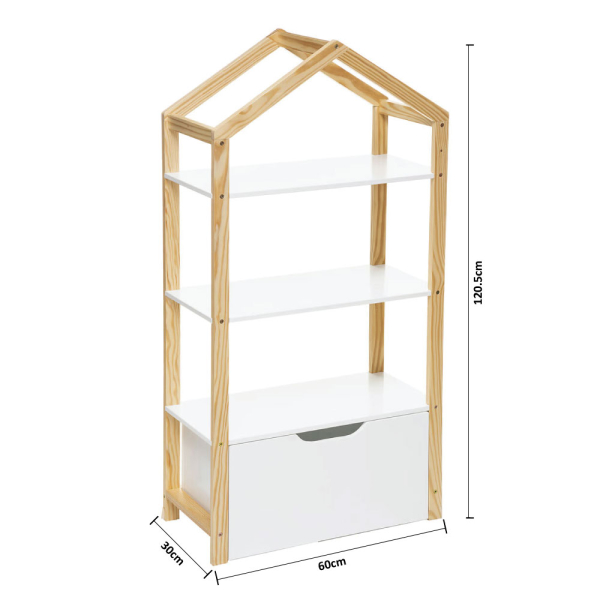 Παιδική Βιβλιοθήκη Με Συρτάρι (60x30x120.5) A-S House 174330
