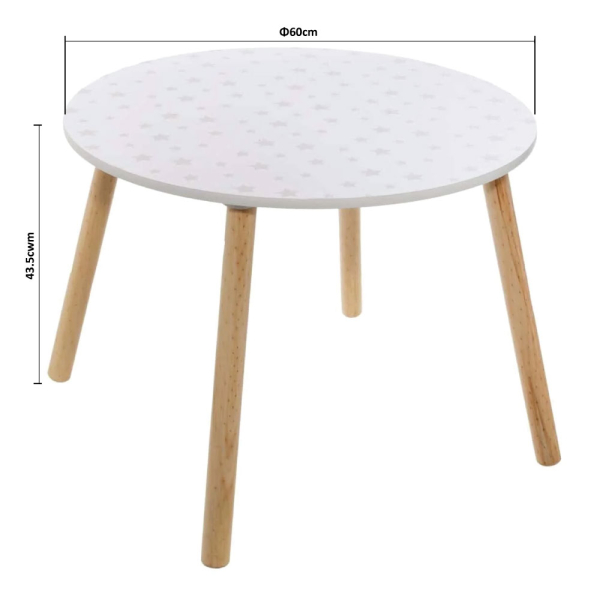 Παιδικό Τραπεζάκι (Φ60x43.5) A-S Printing Stars 127152D