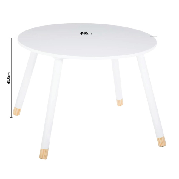 Παιδικό Τραπεζάκι (Φ60x43.5) A-S Sweet White 127152B