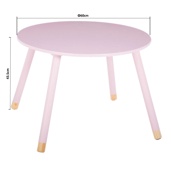 Παιδικό Τραπεζάκι (Φ60x43.5) A-S Sweet Pink 127152A