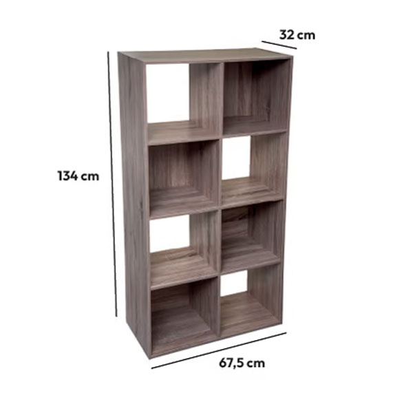 Βιβλιοθήκη Δαπέδου 8 Θέσεων (67 5X32X134) F-V Mix Nat 160478 Home Παιδικά Βρεφικά & Έπιπλα Παιδικές Βιβλιοθήκες Spitishop