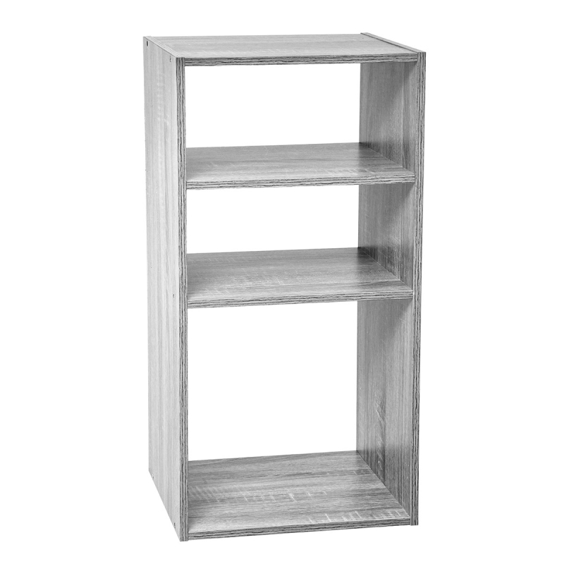 Βιβλιοθήκη Δαπέδου 3 Θέσεων (34.5x32x67.5) F-V Mix Grey 160476A