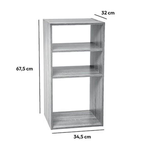 Βιβλιοθήκη Δαπέδου 3 Θέσεων (34 5X32X67 5) F-V Mix Grey 160476A Home Παιδικά Βρεφικά & Έπιπλα Παιδικές Βιβλιοθήκες Spitishop