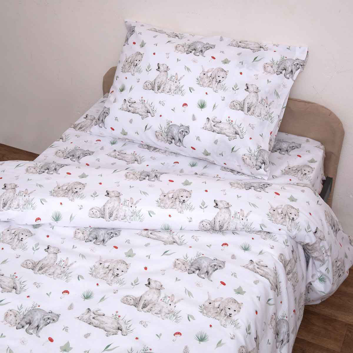 Κουβερλί Μονό (Σετ 160X240) Viopros Kids Γούλφ Home Παιδικά Λευκά Είδη Spitishop