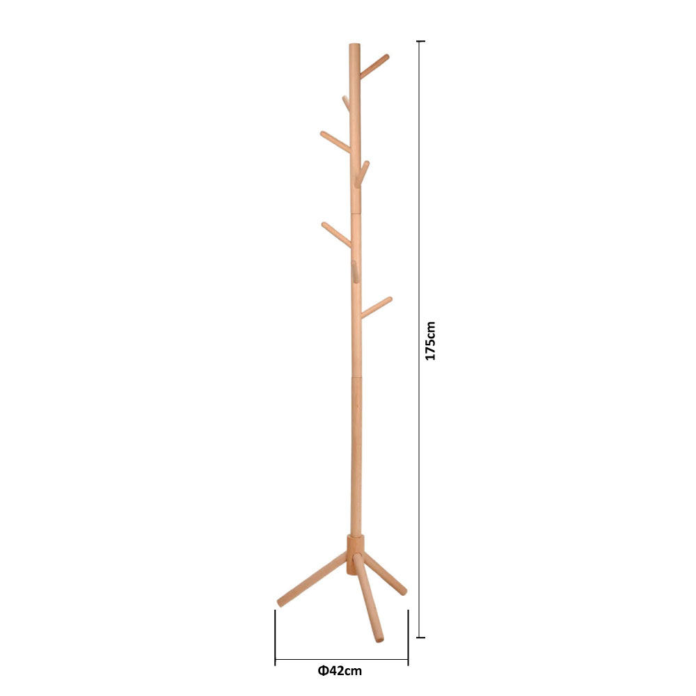 Καλόγερος Ρούχων (42X42X175) Estia Ξύλινο 03-24017 Home Έπιπλα Εισόδου Καλόγεροι Spitishop