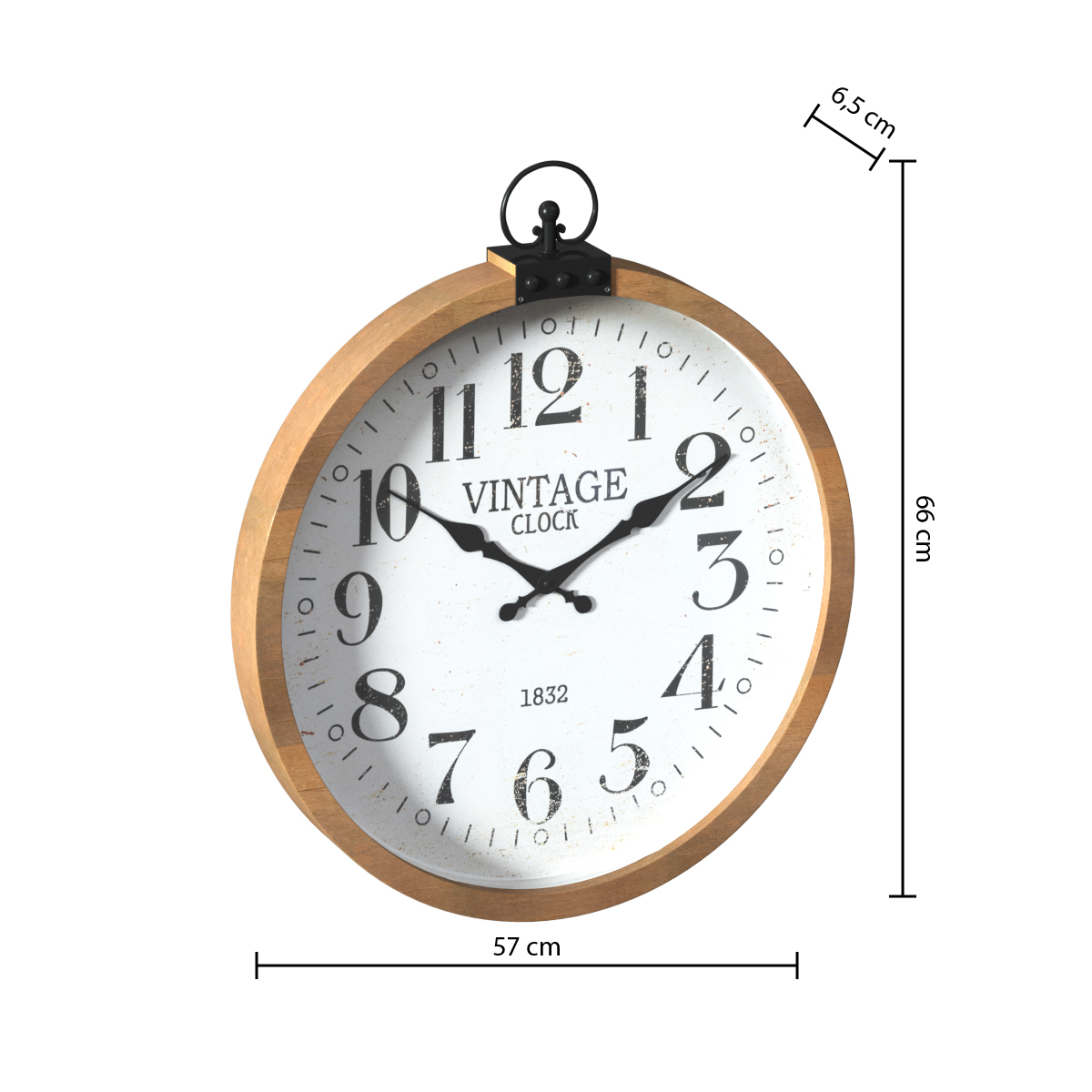 Ρολόι Τοίχου (Φ57) Αθόρυβο A-S Yago 195200 Home Διακόσμηση Ρολόγια & Επιτραπέζια Spitishop