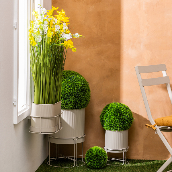 Ζαρντινιέρα Κρεμαστή Με Βάση (47x18x20.5) A-S Aze Beige 198173B