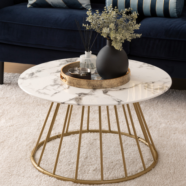 Τραπέζι Σαλονιού (Φ70x40) A-S Rayo 197878