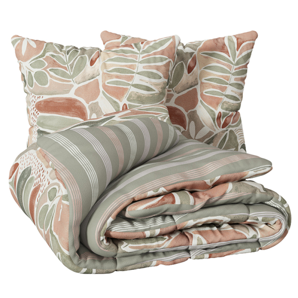 Παπλωματοθήκη Υπέρδιπλη (240x220) 2 Όψεων + Διακοσμητικές Μαξιλαροθήκες A-S Alvaro 209030