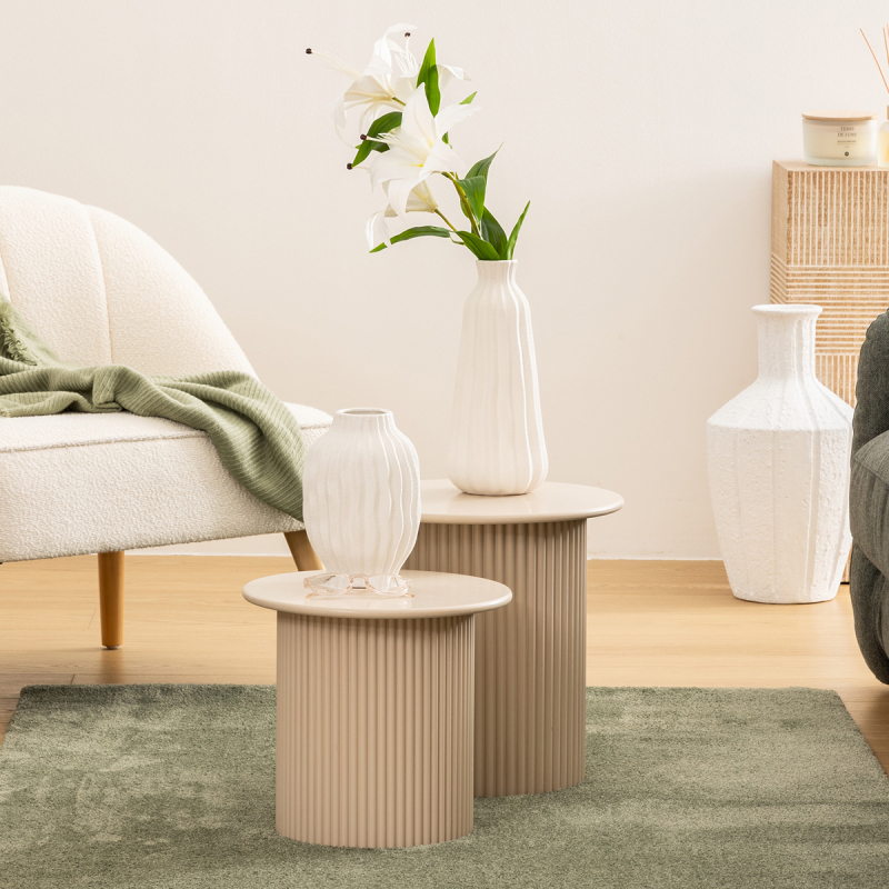 Βοηθητικά Τραπεζάκια (Σετ 2τμχ) A-S Eino 206022