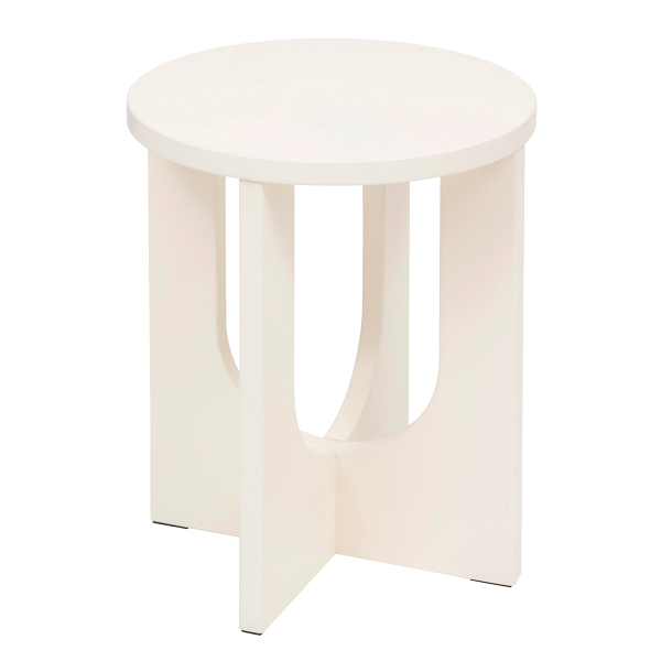 Βοηθητικό Τραπεζάκι (Φ40x50.5) A-S Bloom Ivory 206046A