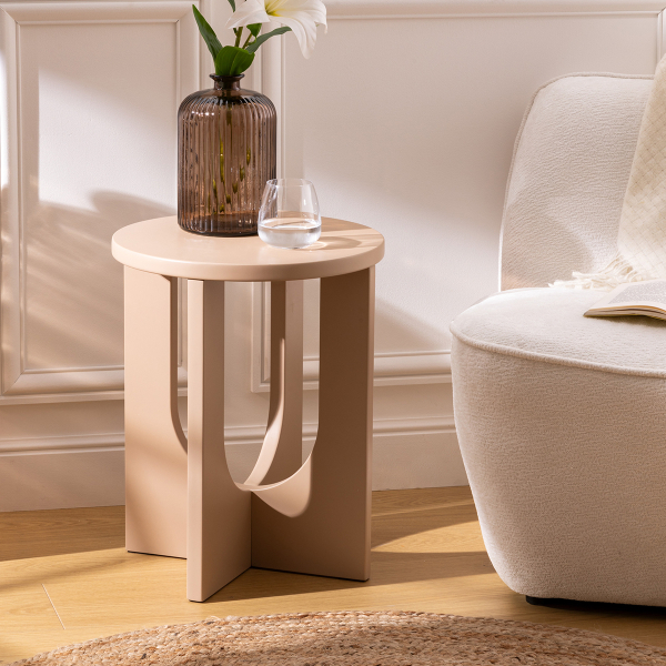 Βοηθητικό Τραπεζάκι (Φ40x50.5) A-S Bloom Hazelnut 206046C