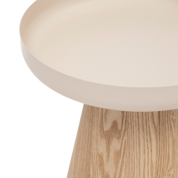 Βοηθητικό Τραπεζάκι (Φ40x41.8) A-S Hercyna Beige 206054A