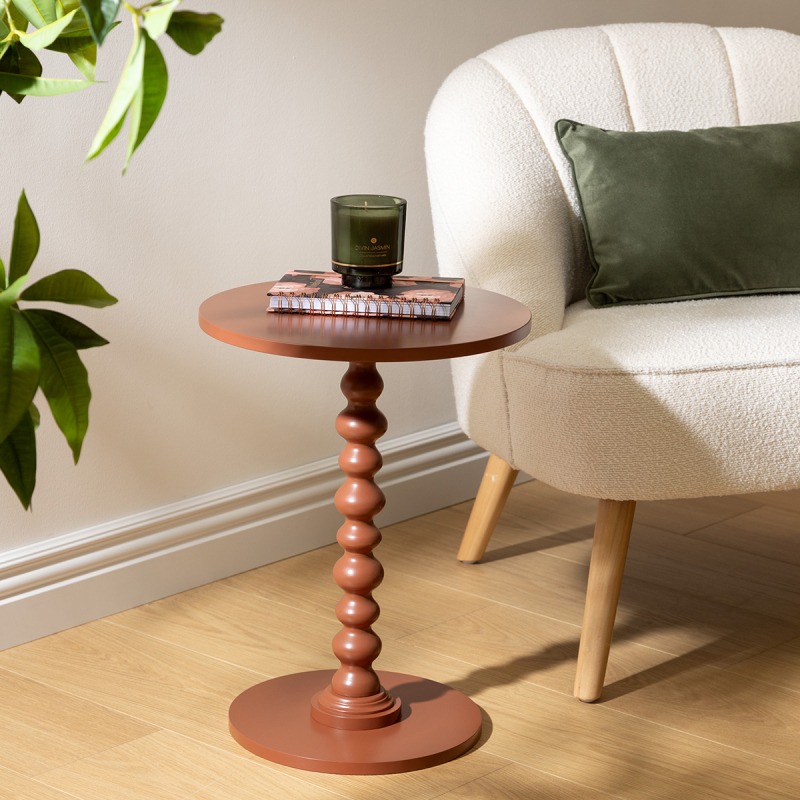 Βοηθητικό Τραπεζάκι (Φ38x50) A-S Alix Terracotta 206005D