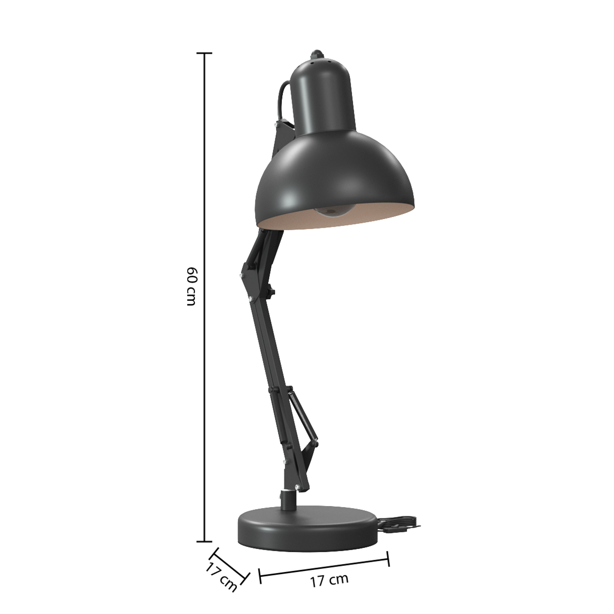 Πορτατίφ A-S Bren Black 186344A Home Φωτιστικά Επιτραπέζια Spitishop