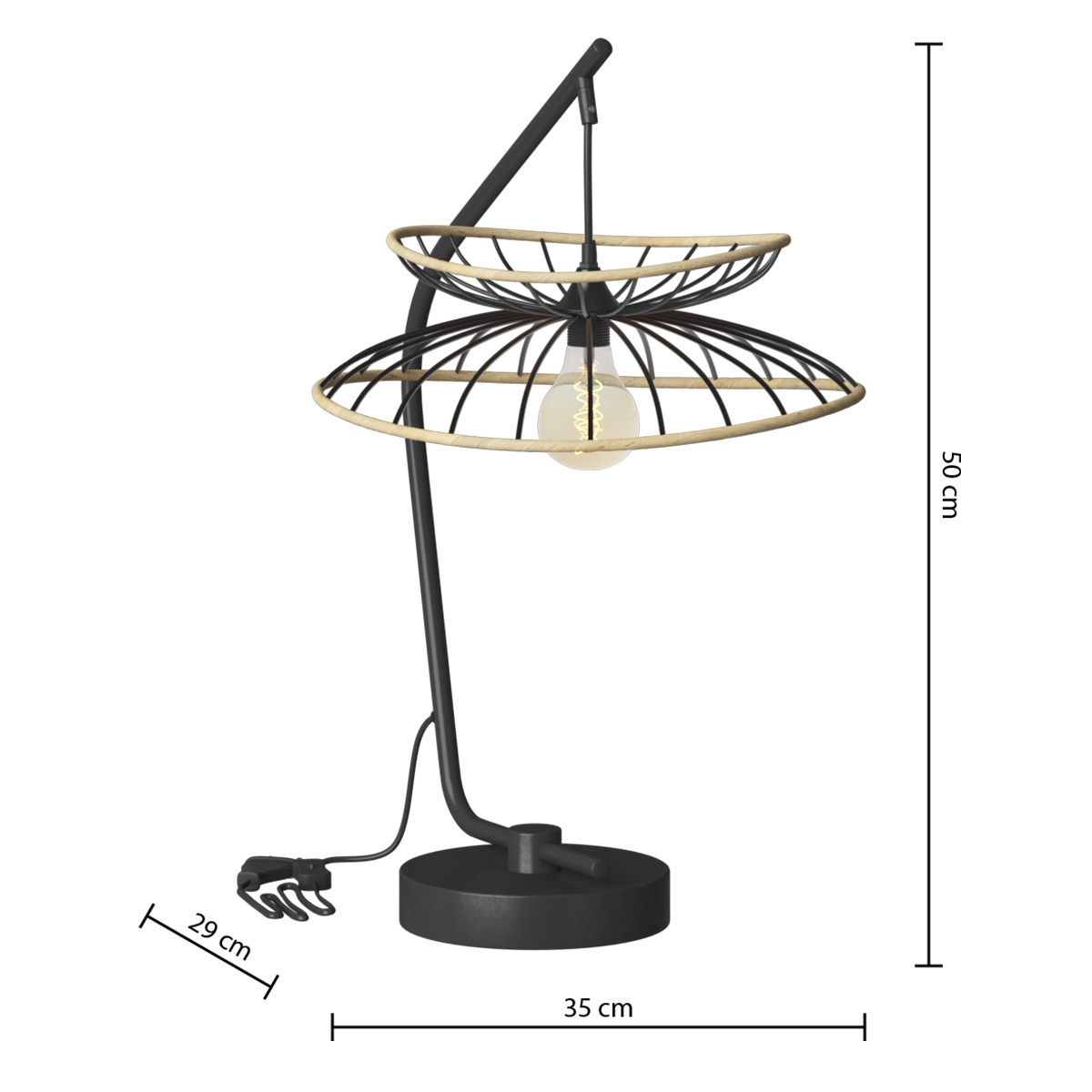 Πορτατίφ (35X29X50) A-S Alara 186381 Home Φωτιστικά Επιτραπέζια Spitishop