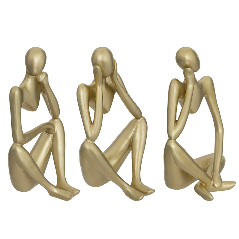 Διακοσμητικές Φιγούρες Άνθρωποι (Σετ 3τμχ) A-S Collectionneur 195137