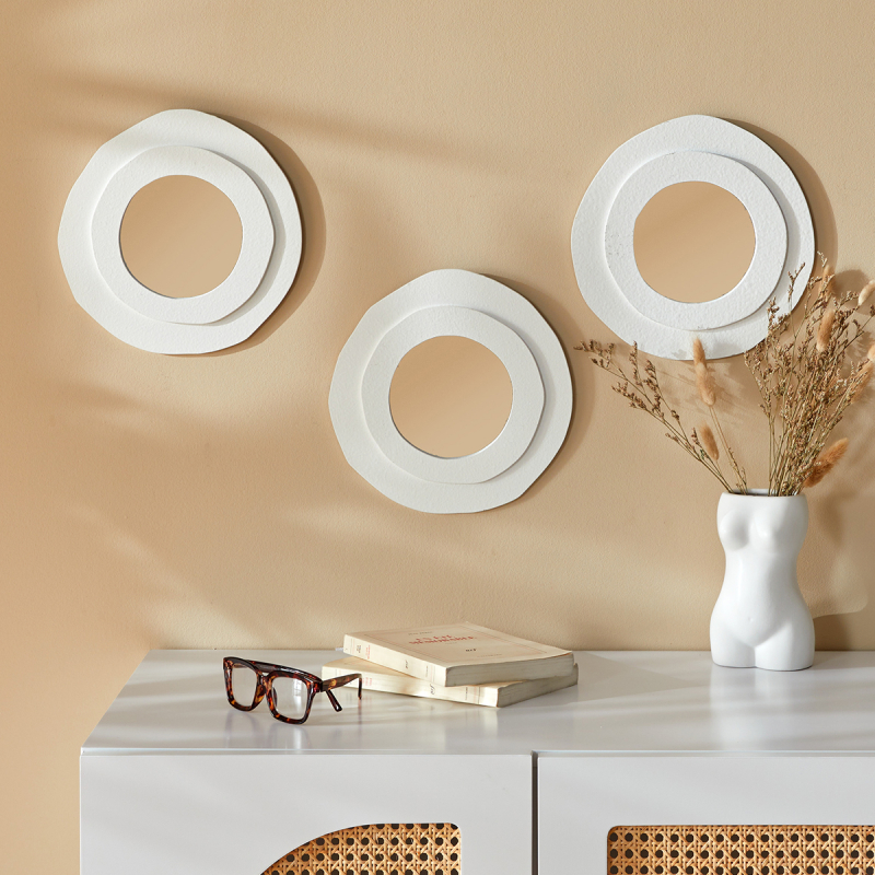 Διακοσμητικοί Καθρέφτες Τοίχου (Σετ 3τμχ) A-S Emily 206400