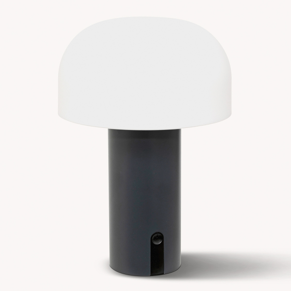 Επιτραπέζιο Φωτιστικό Επαναφορτιζόμενο LED (Φ15x22) A-S Jany Black 205945