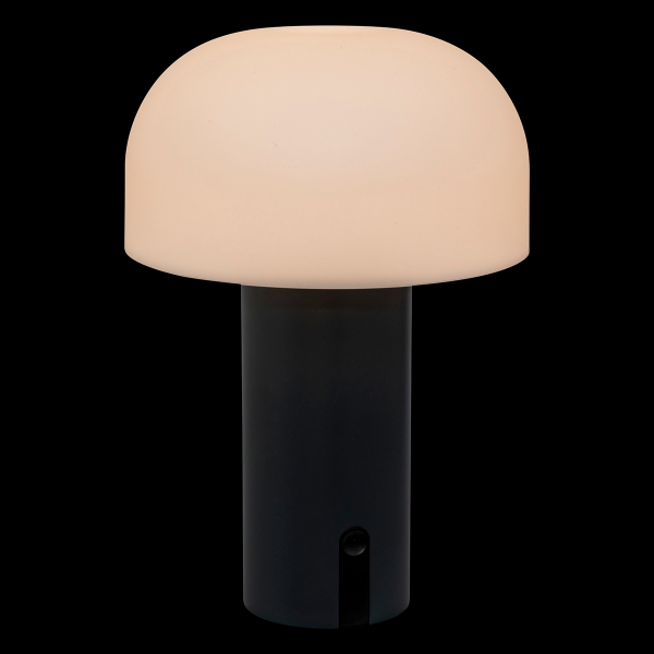 Επιτραπέζιο Φωτιστικό Επαναφορτιζόμενο LED (Φ15x22) A-S Jany Black 205945