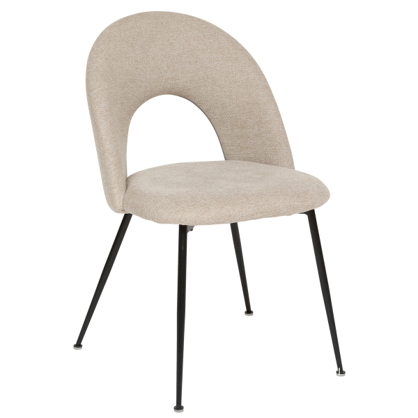 Καρέκλα Τραπεζαρίας (49x53x81) A-S Raven Beige 207301A