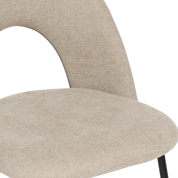 Καρέκλα Τραπεζαρίας (49x53x81) A-S Raven Beige 207301A